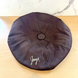 VTG Jerry's Grocery Newsboy Hat Brown Snapback Cap Script Logo Retro Cap Rare